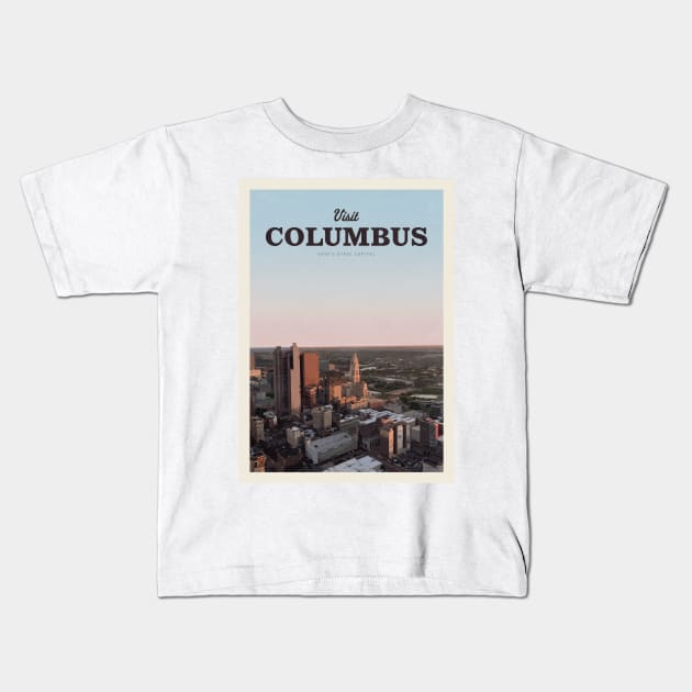 Visit Columbus Kids T-Shirt by Mercury Club